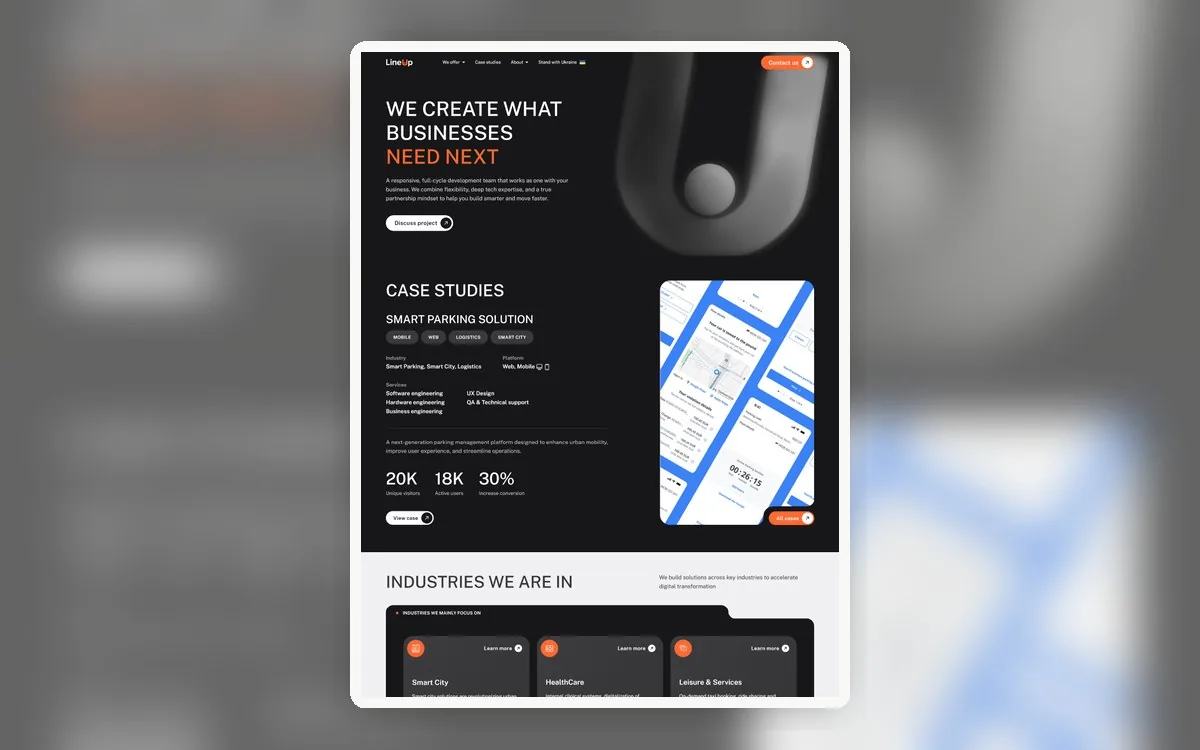 Figma to Bricks Builder WordPress website for an IT company